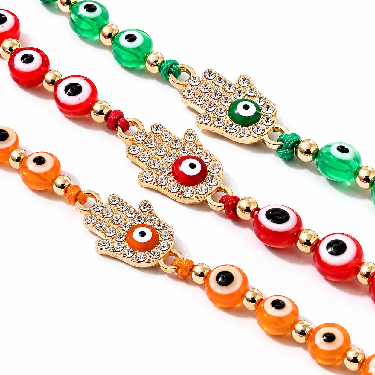 Evil Eye Hamsa Protection Bracelet
