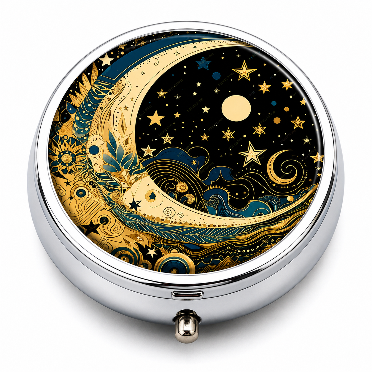 Celestial Moon Pocket Pill Box
