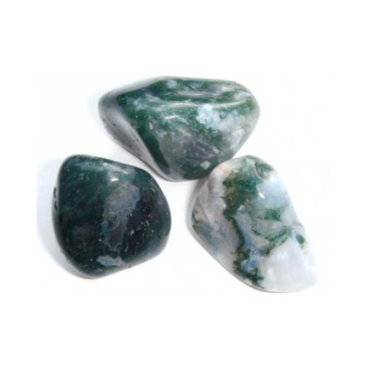 Tumbled Moss Agate