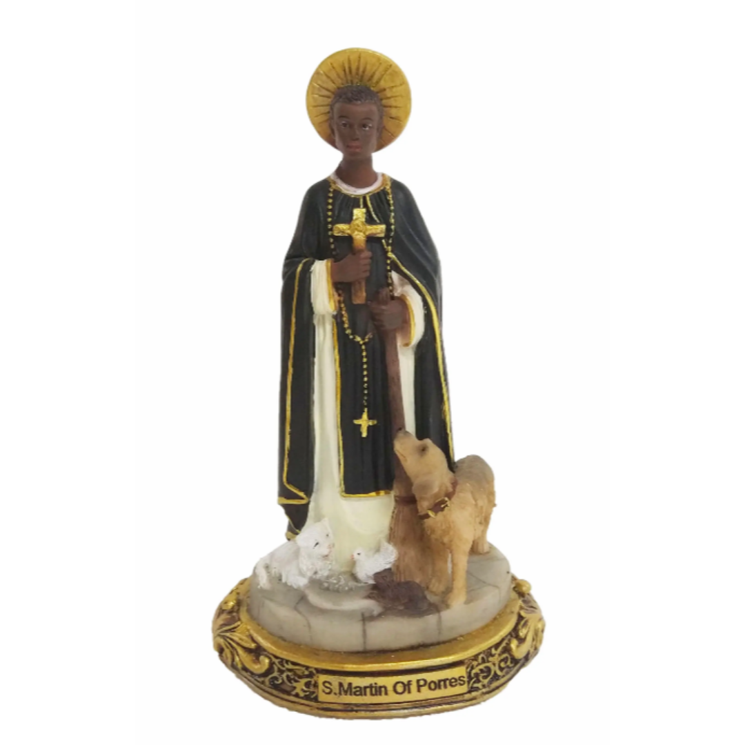 Saint Martin Statue (5") Saint Martin of Porres