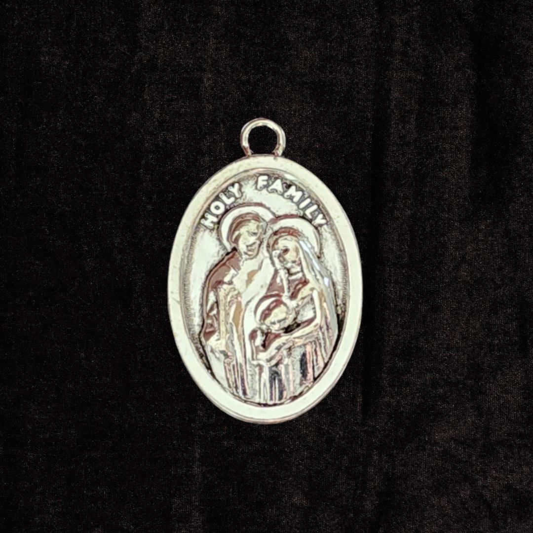 Holy Family & Holy Spirit Dove Medal Spiritual Talisman Charm Pendant