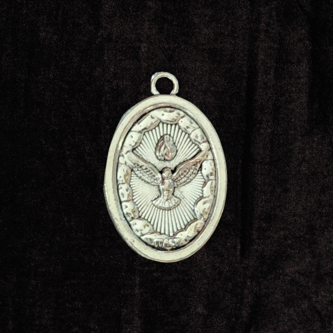 Holy Family & Holy Spirit Dove Medal Spiritual Talisman Charm Pendant