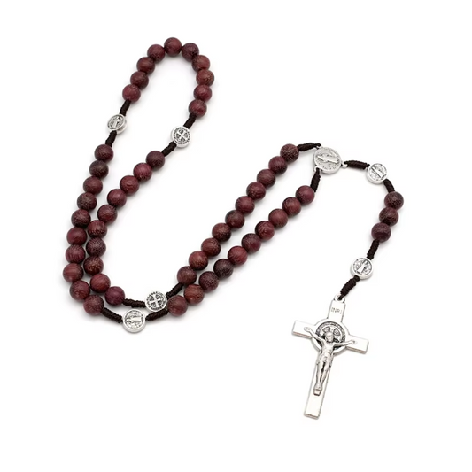 St. Benedict Wooden Rosary