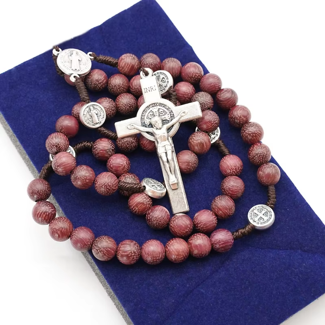 St. Benedict Wooden Rosary