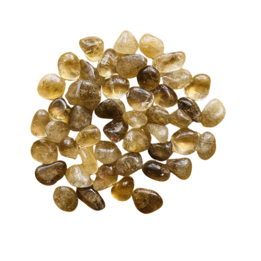 Natural Tumbled Citrine - *mined, not heat treated