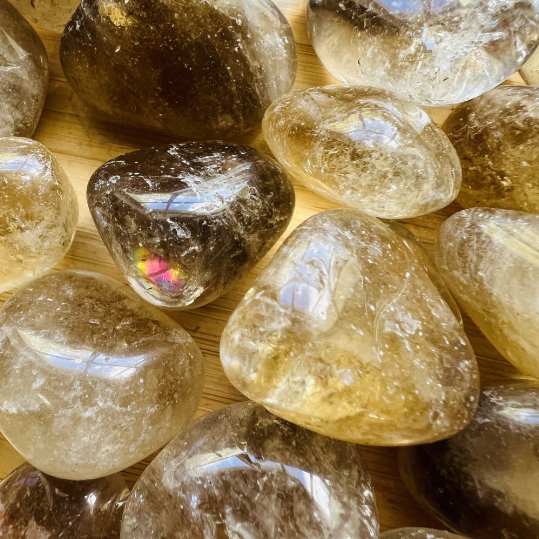 Natural Tumbled Citrine - *mined, not heat treated