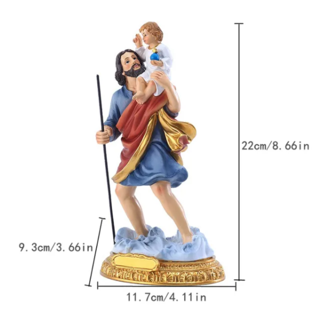 St. Christopher (8.5") Aganju Statue