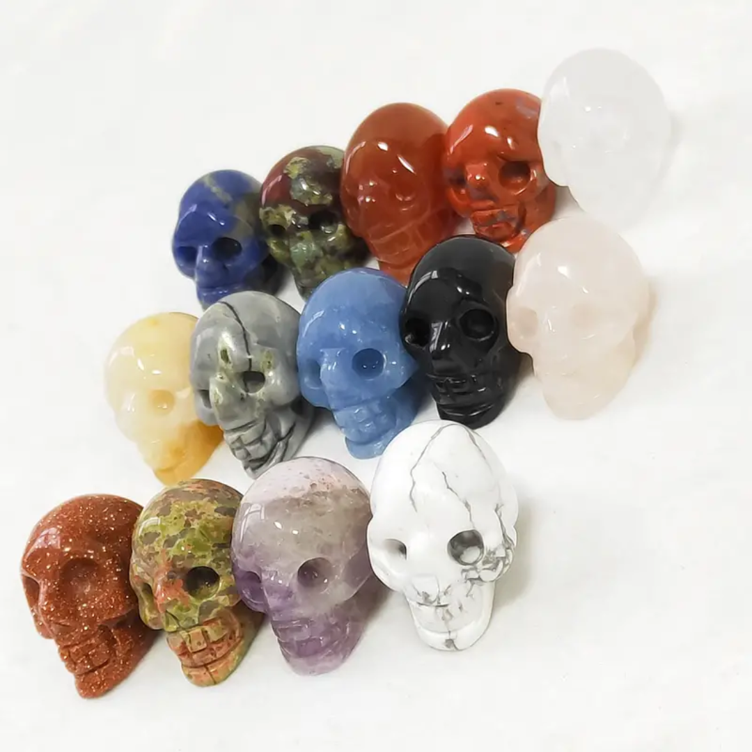 Mini Skull Shaped Natural Quartz Crystal