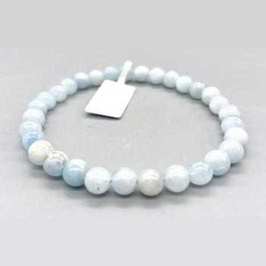 Aquamarine bracelet (8mm)