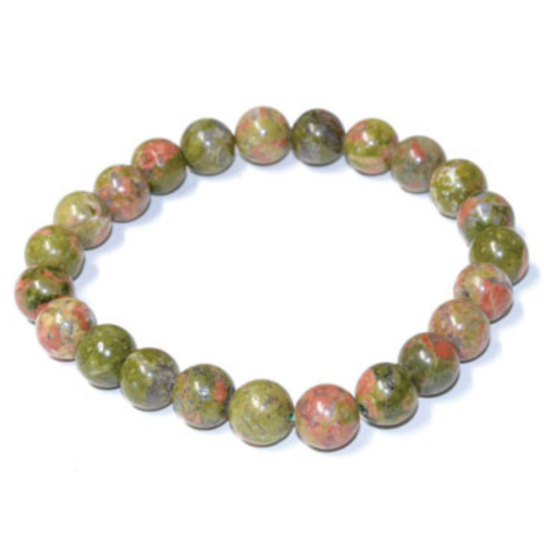 Unakite bracelet (8mm)