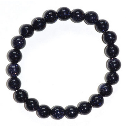 Blue Goldstone bracelet (8mm)