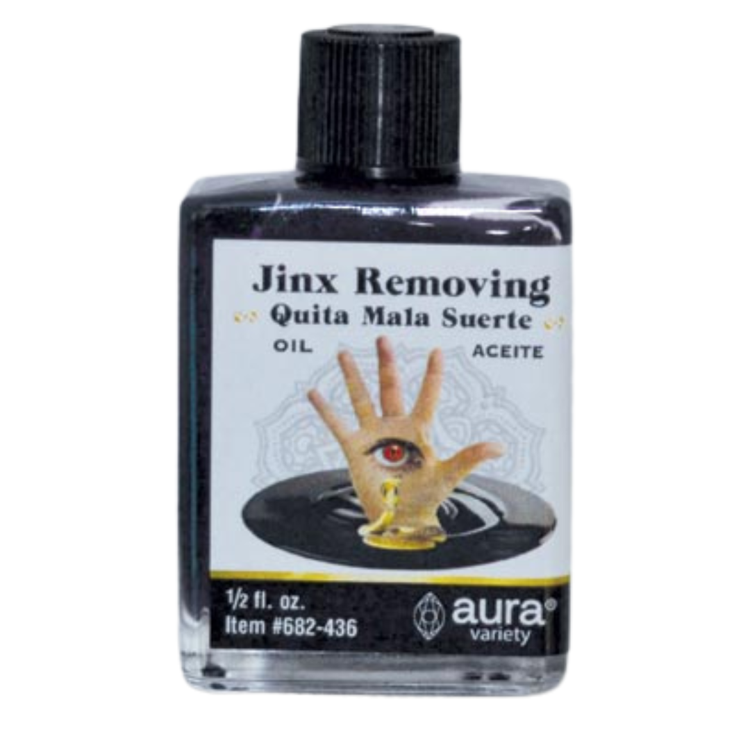 Jinx Removing Oil (4 dram/.5 oz) Quita Mala Suerte Aceite