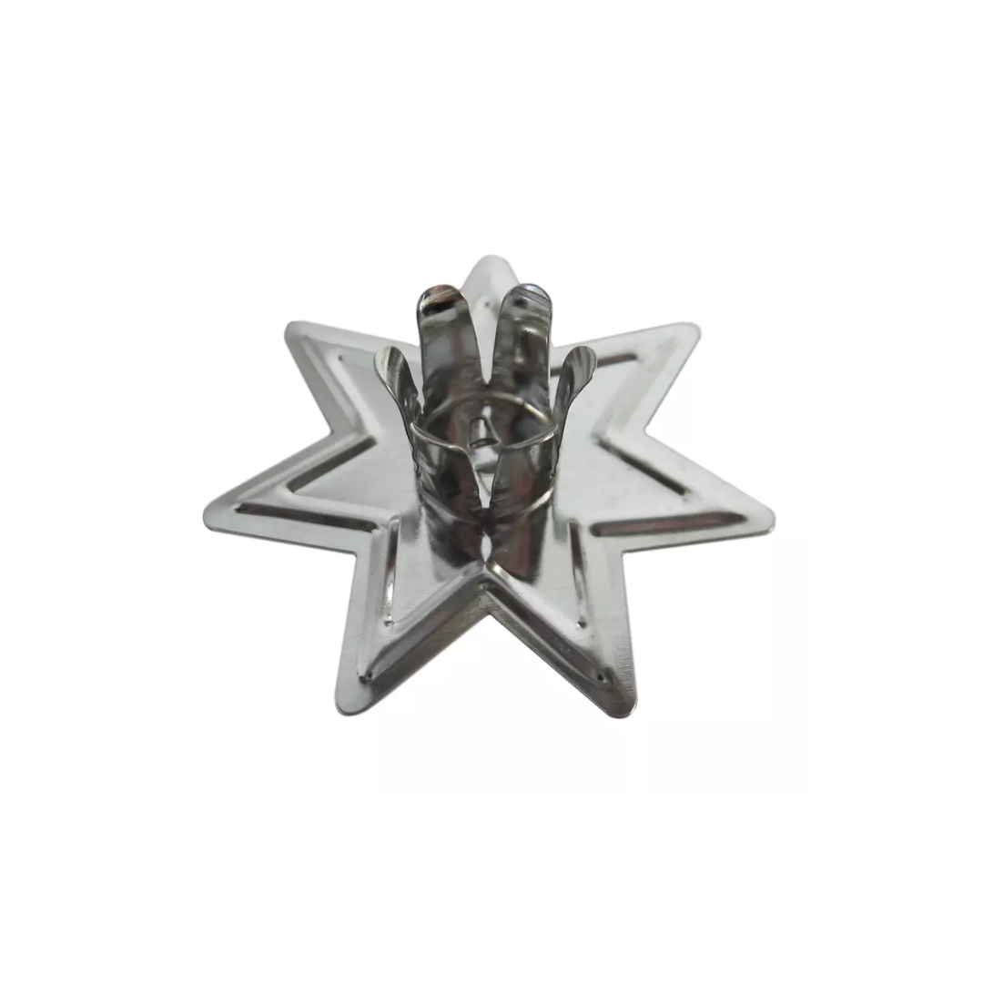 Silver-Toned Fairy Star Chime Candle Holder