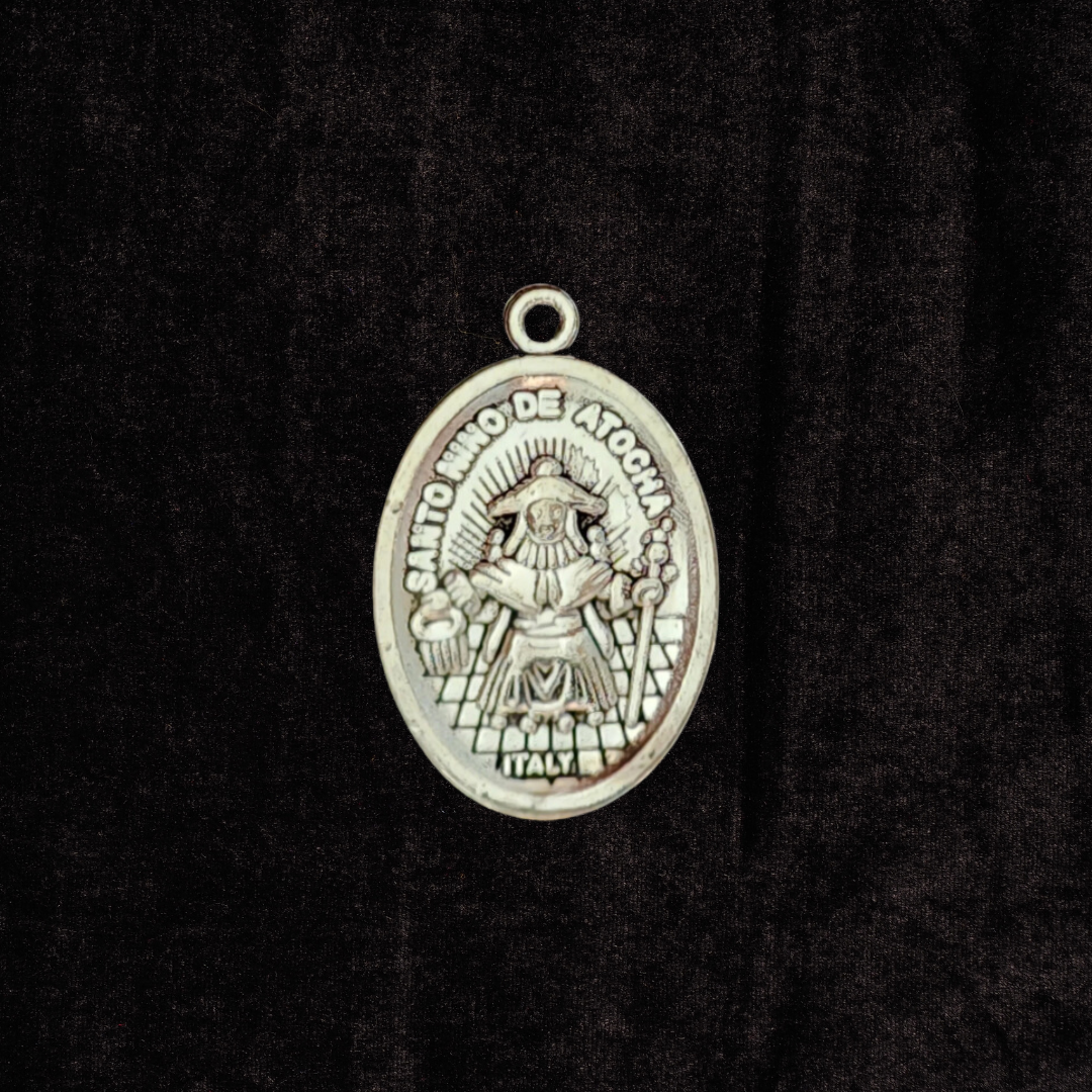 Holy Child of Atocha & Our Lady of Guadalupe Medal | El Santo Nino de Atocha |  Spiritual Talisman Charm Pendant