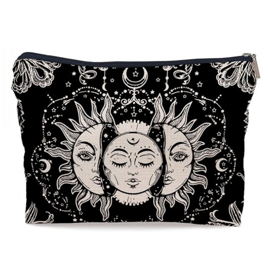 Celestial Sun Tarot Makeup Bag