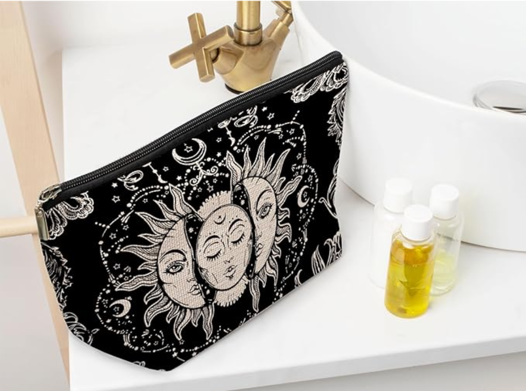 Celestial Sun Tarot Makeup Bag