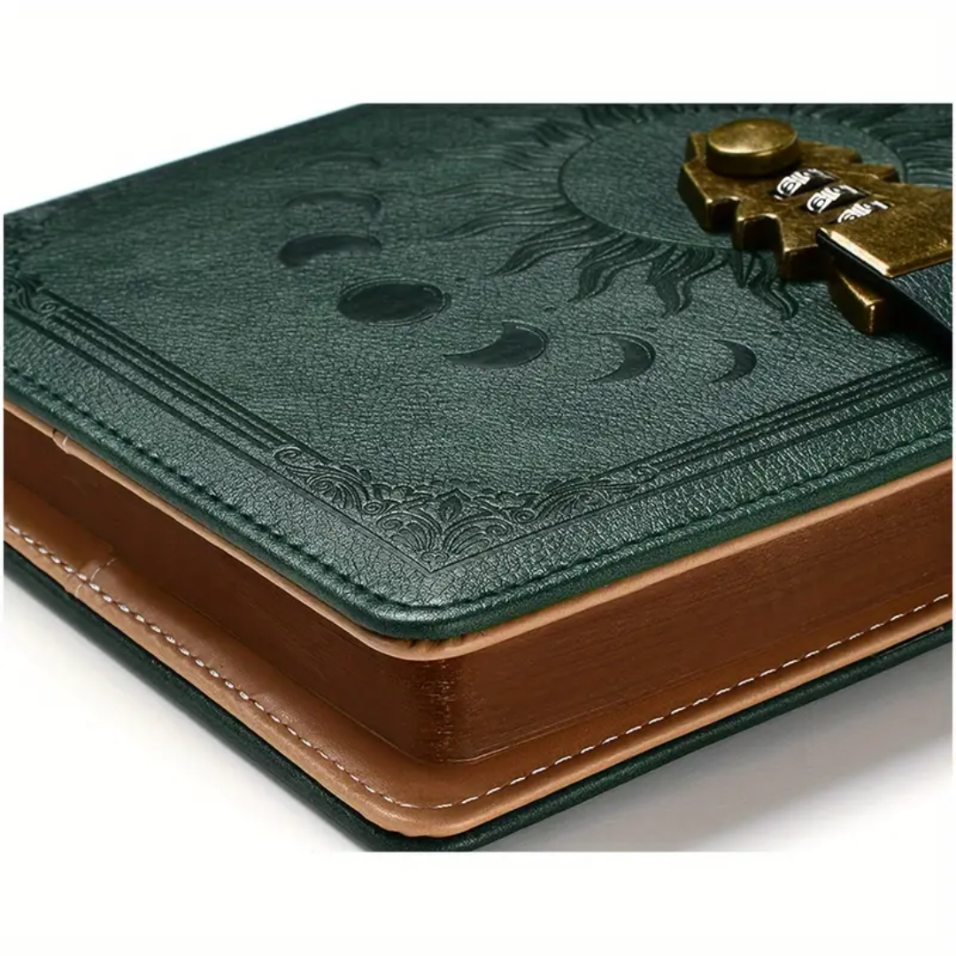 Celestial Secrets Locking Journal - Green