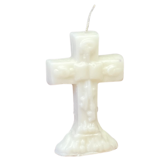 White Cross Ritual Candle