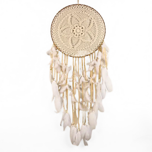 Sacred Ivory Dreamcatcher of Peaceful Dreams