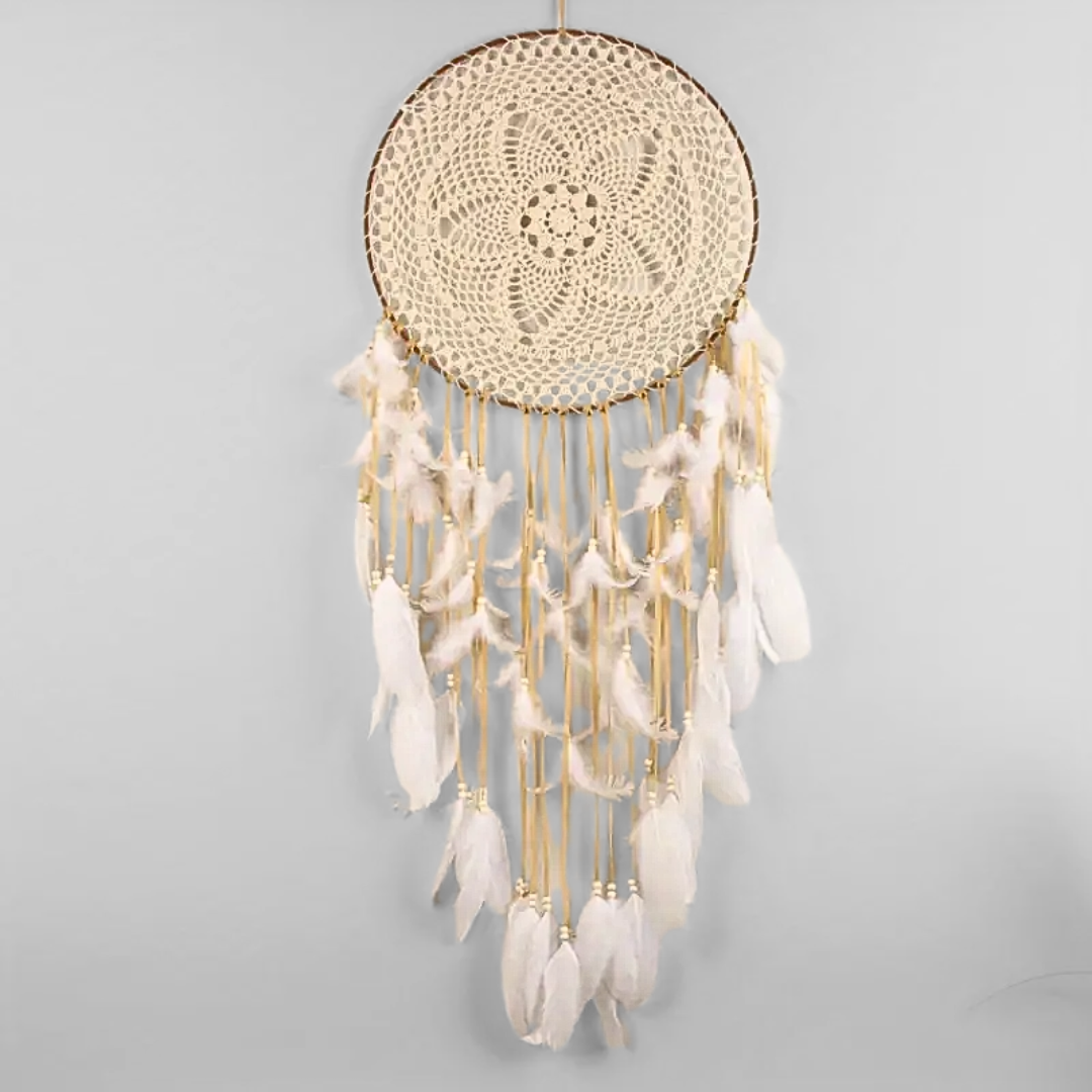 Sacred Ivory Dreamcatcher of Peaceful Dreams