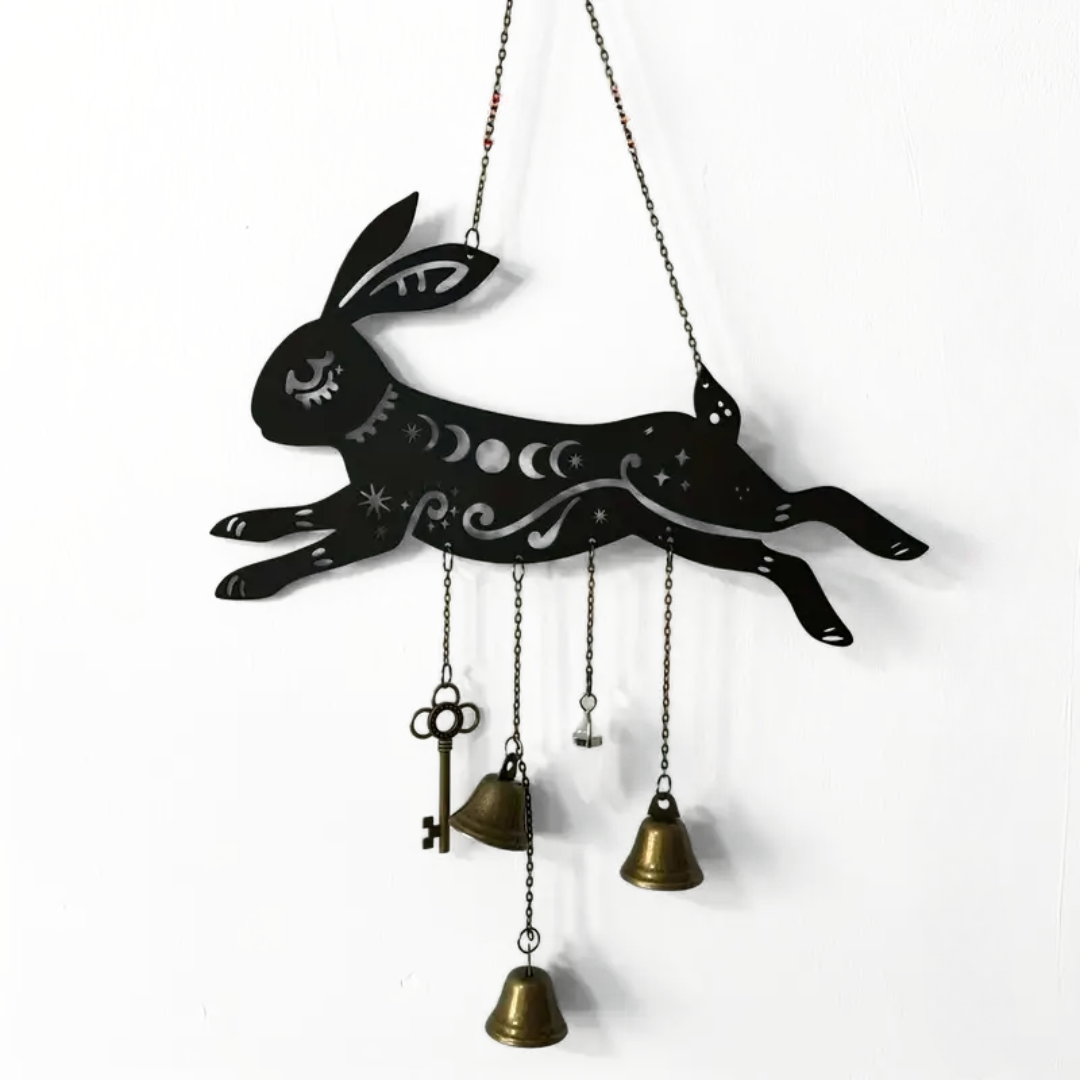 Lunar Leaper: Midnight Rabbit Windchime