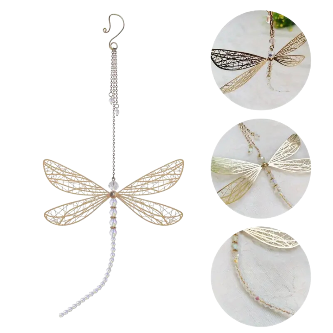 Golden Dragonfly Charm