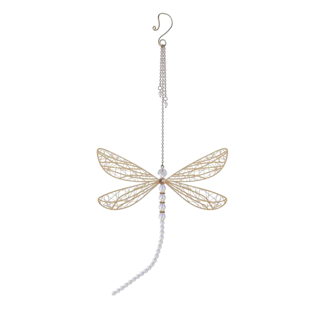 Golden Dragonfly Charm