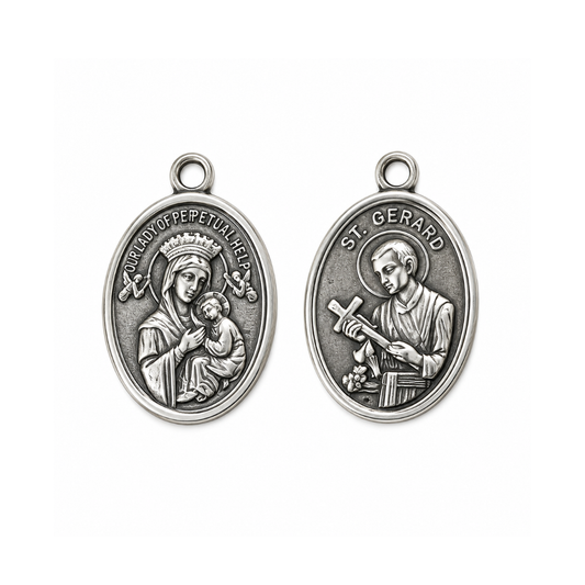 Our Lady of Perpetual Help & Saint Gerard Double-Sided Medal