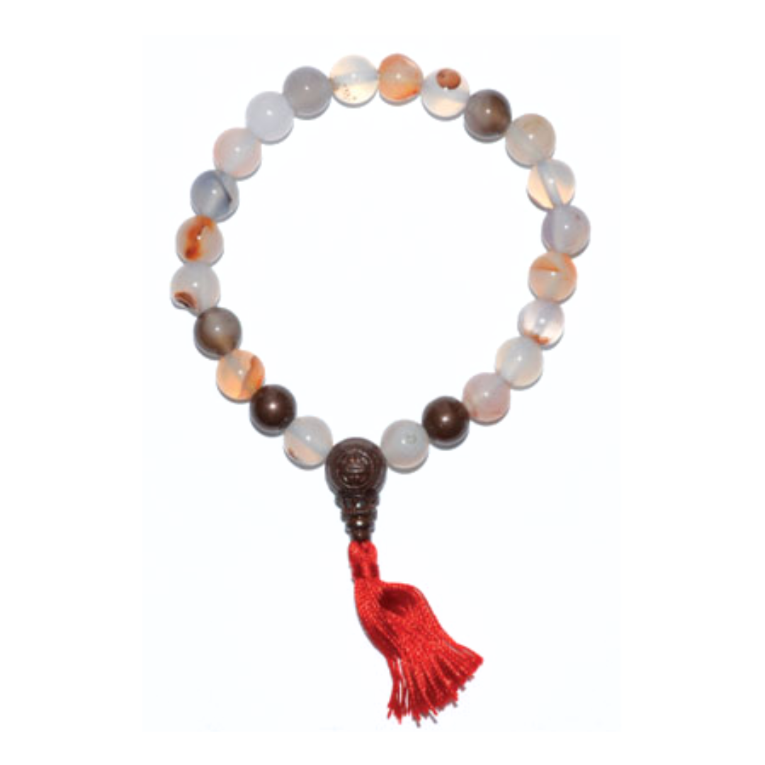 Dendritic Agate Tassel Bracelet