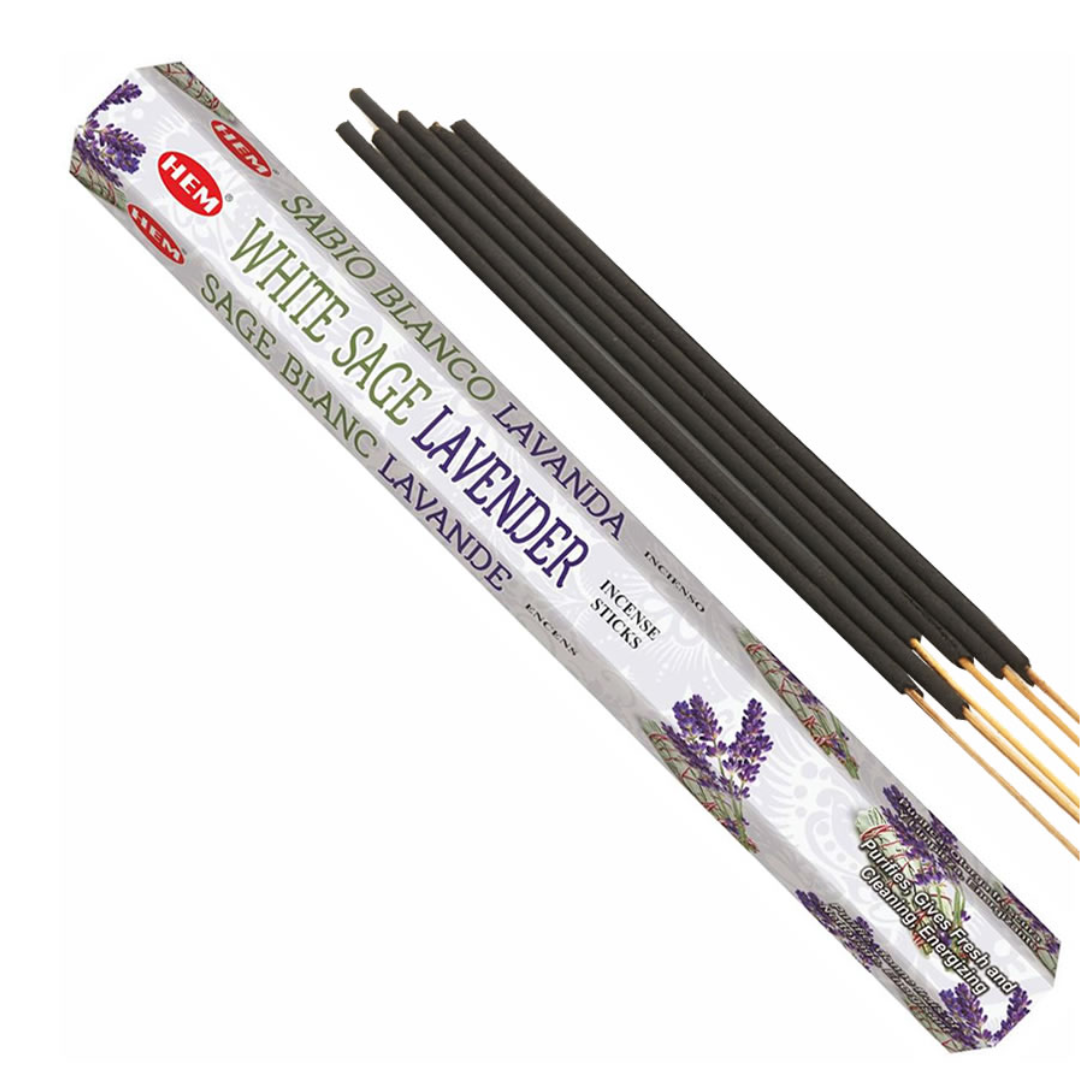 White Sage Lavender HEM Incense Sticks