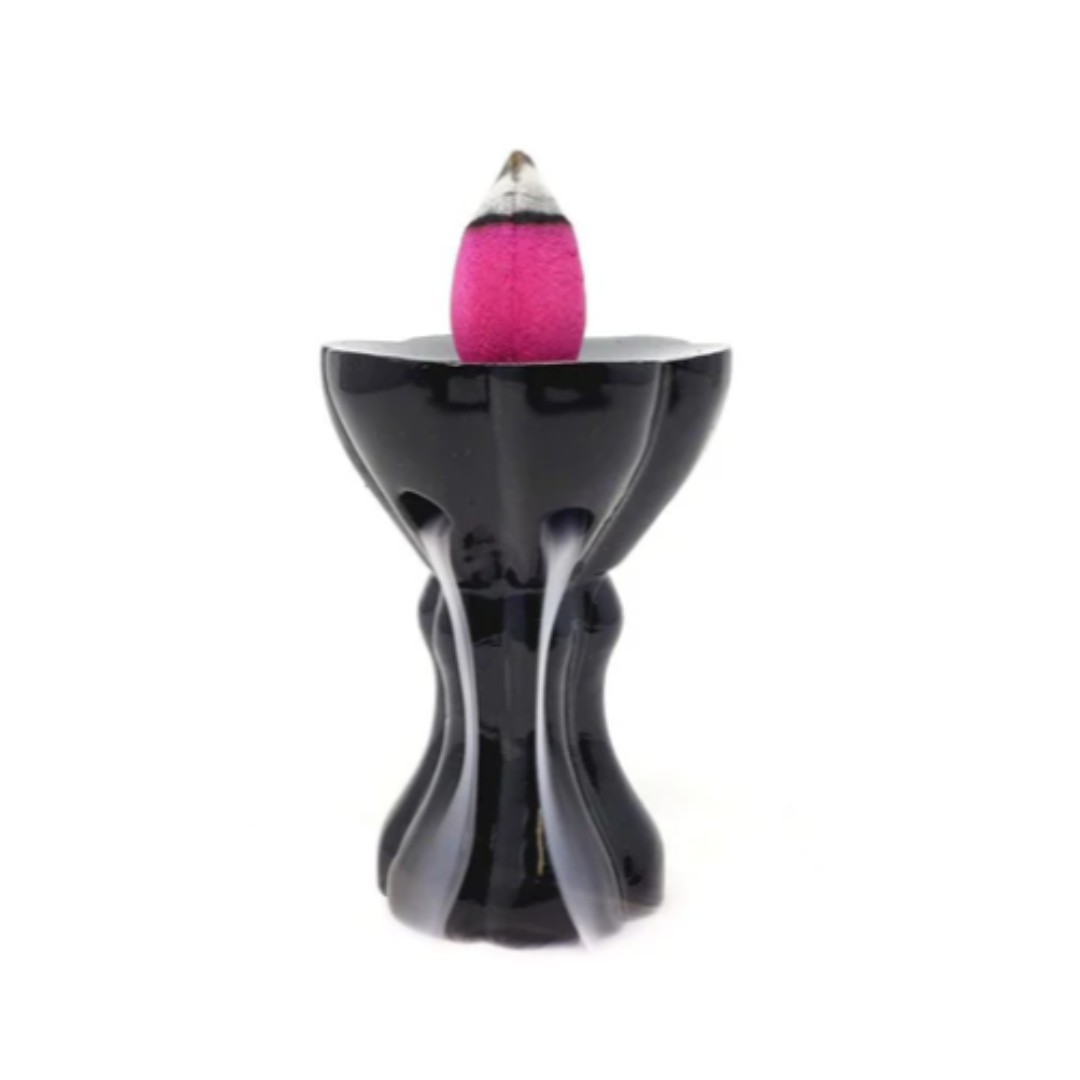 Lotus Metal Backflow Cone Incense Burner (3")