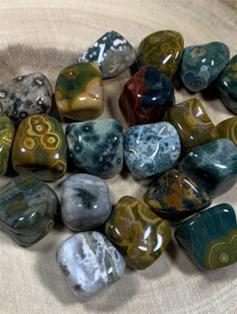 Tumbled Ocean Jasper