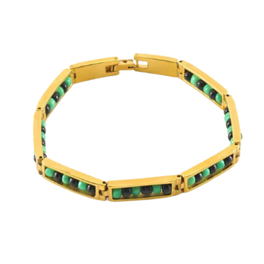 Ide Ogun | Ogun Bangle Stainless Steel w/ 14k Gold Plating