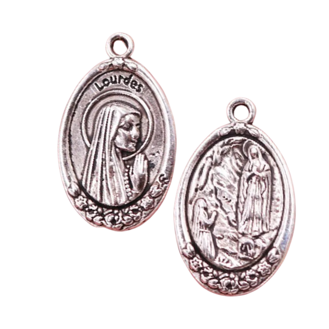 Our Lady of Lourdes Medal | Blessed Virgin Mary medallion