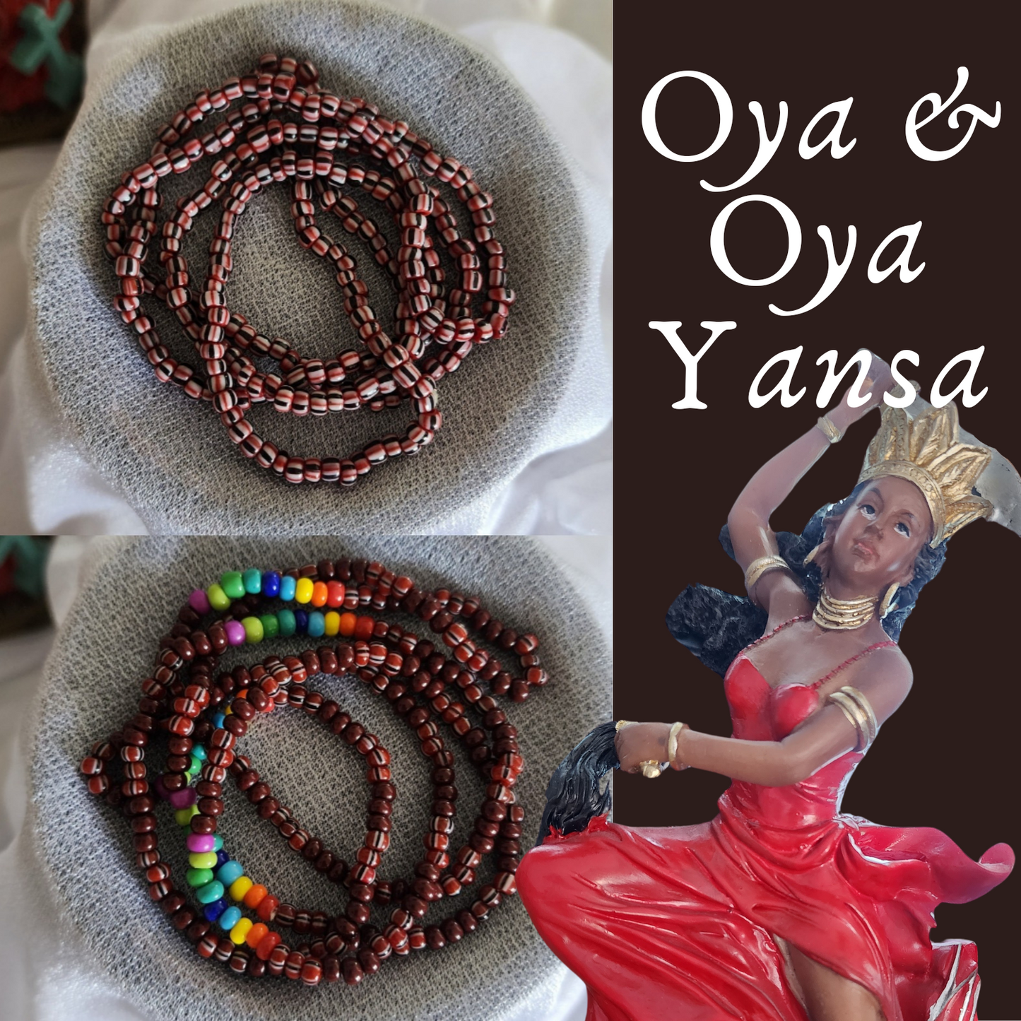 Oya, Oya Yansa | Our Lady of Candelaria, St. Brigid collares elekes