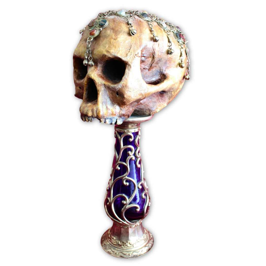 Gitana Paper Mache Skull by Ricardo Pustanio