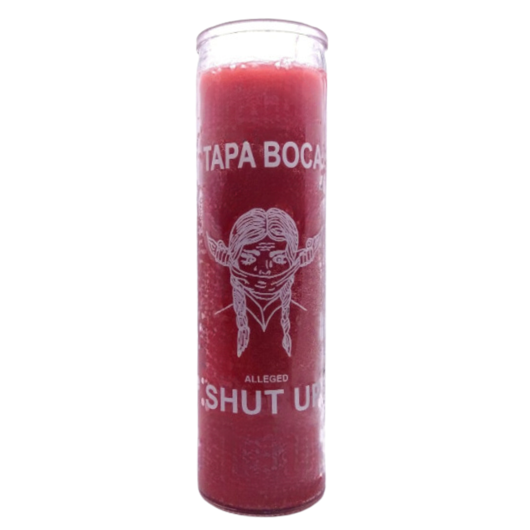Spanish Ritual Candles Tapa Boca Prayer Candle 7 Day Tapa Boca Ritual Prayer Candle - Red ...