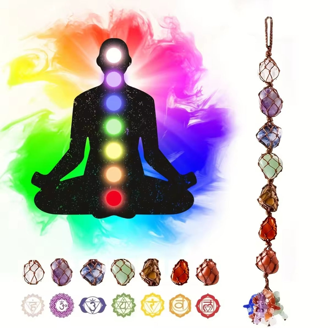 7 Chakra Healing Crystal Car Charm Ornament