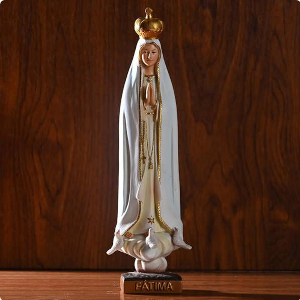 Our Lady of Fatima (8") Virgin Mary Statue