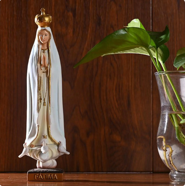 Our Lady of Fatima (8") Virgin Mary Statue