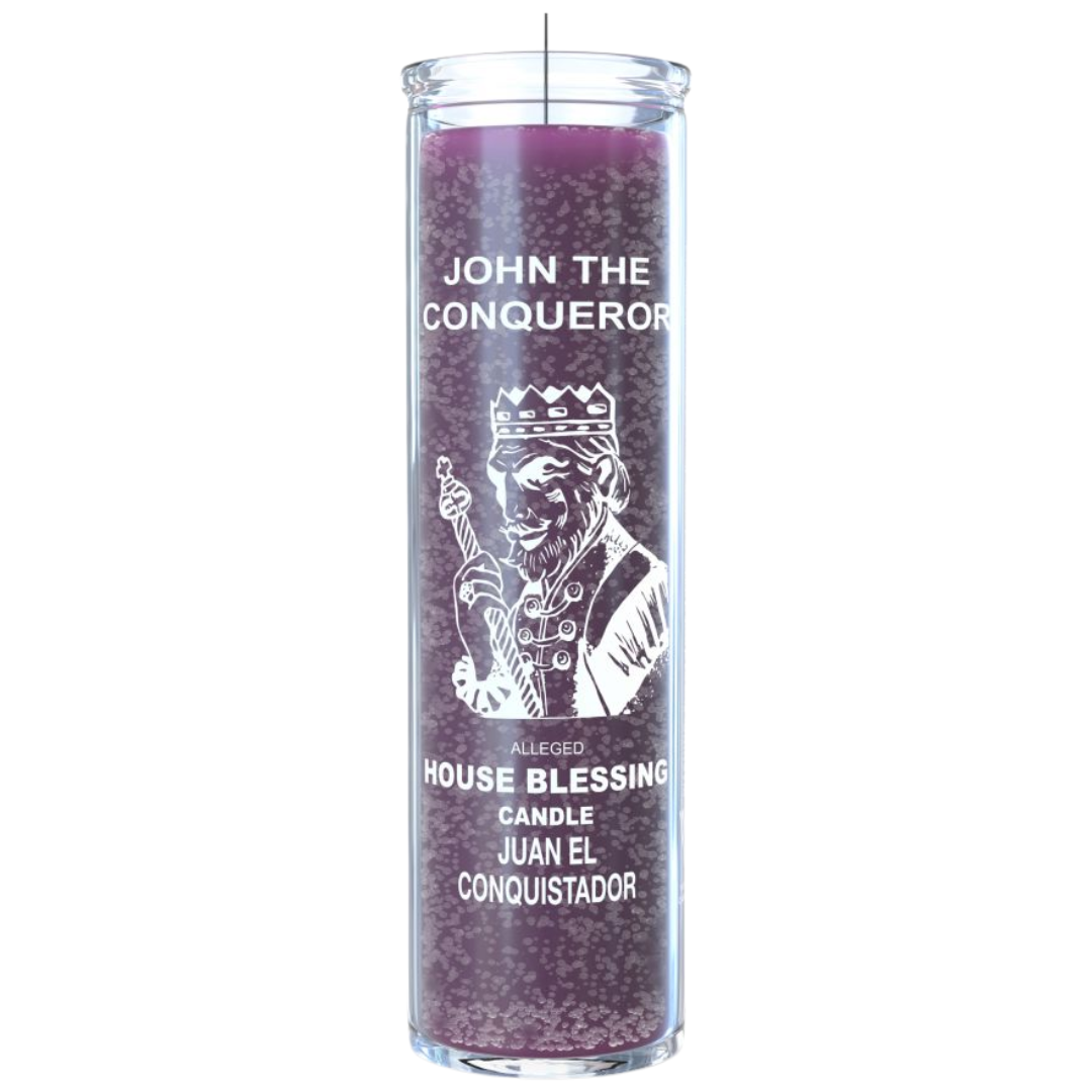 High John the Conqueror (Juan El Conquistador) 7 Day Ritual Candle - purple