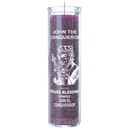High John the Conqueror (Juan El Conquistador) 7 Day Ritual Candle - purple