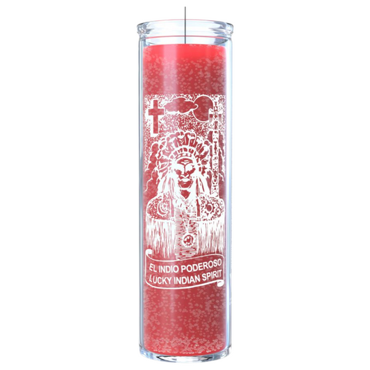 Indian Spirit 7 Day Ritual Prayer Candle - Red
