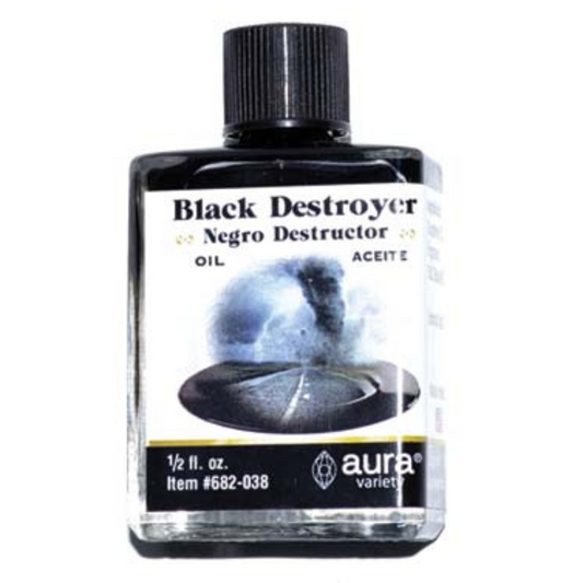 Black Destroyer Oil (.5 oz/4 dram) Negro Destructor Aceite