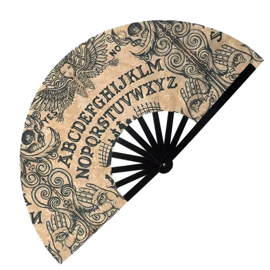 Ouija Board Folding Hand Fan XL