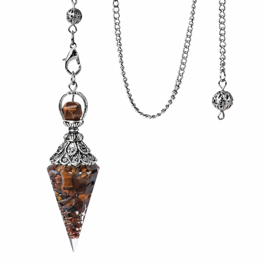Tiger’s Eye Orgone Pendulum