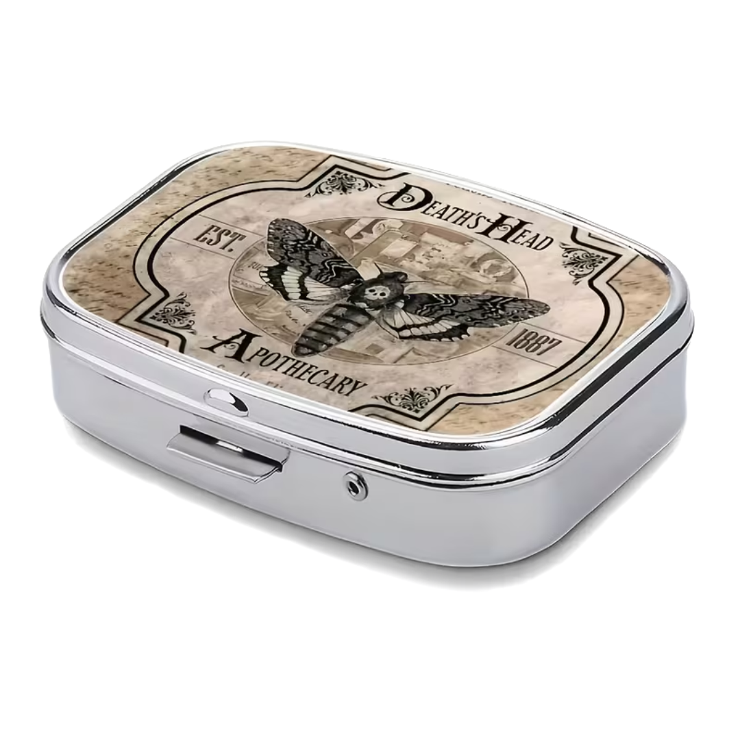 Death’s Head Apothecary Pocket Pill Box