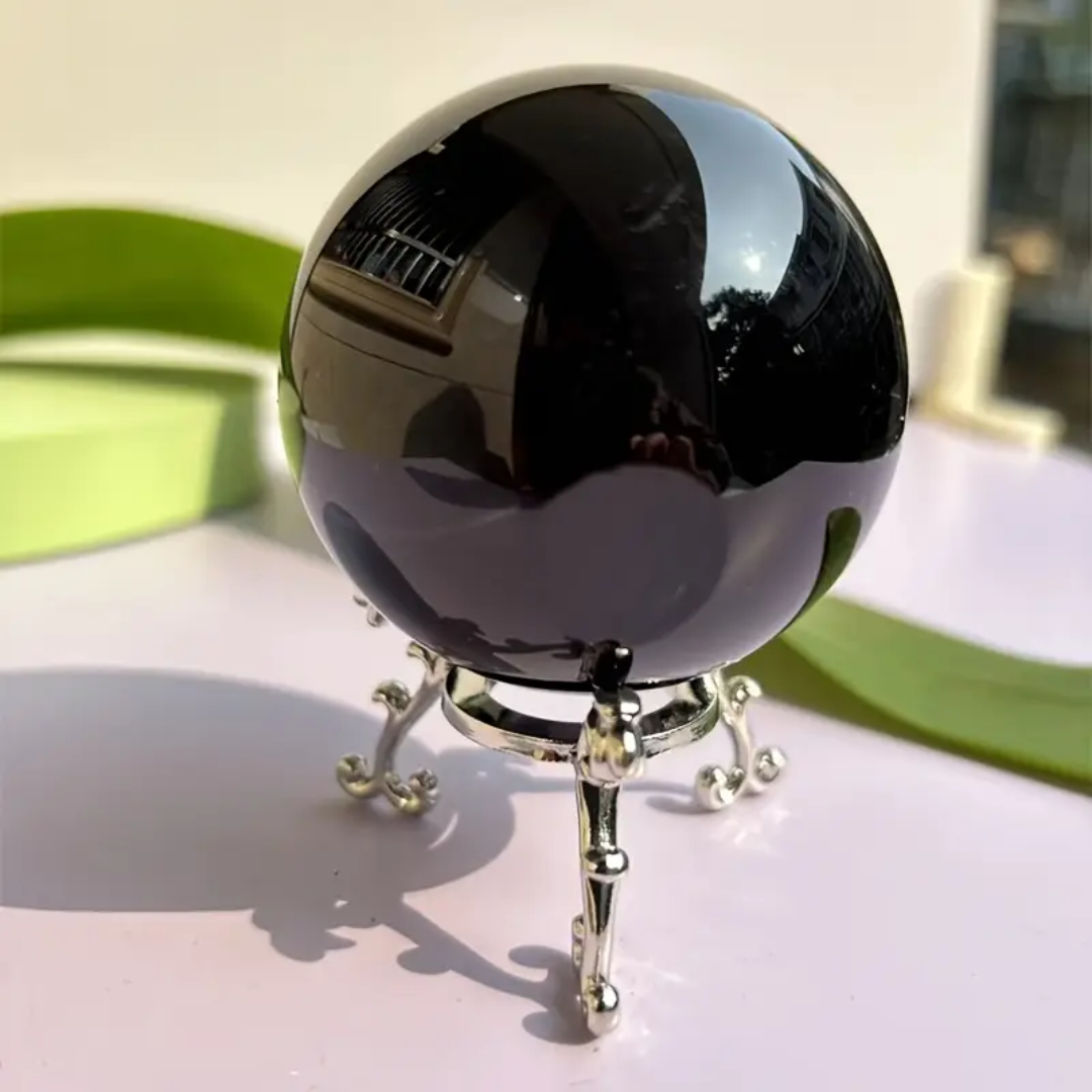Black Obsidian Sphere (60mm) Scrying Crystal Ball