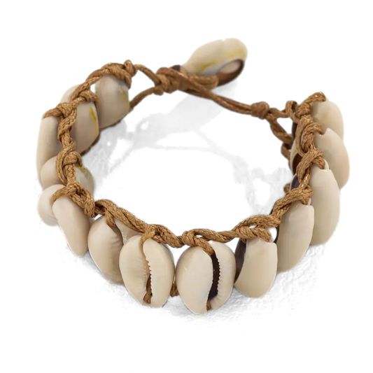 Natural Cowrie Shell Braided Bracelet