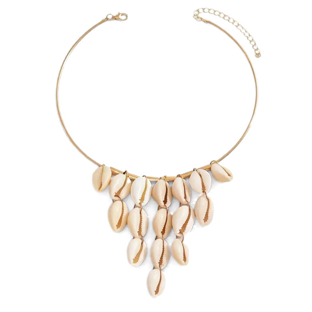 Cowrie Shell Collar Necklace